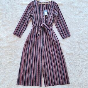 Universal Thread NWT Striped Tie Waist‎ Jumpsuit